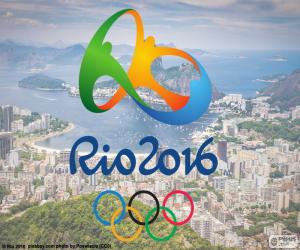 yapboz Olimpiyat Oyunları Rio 2016 logosu